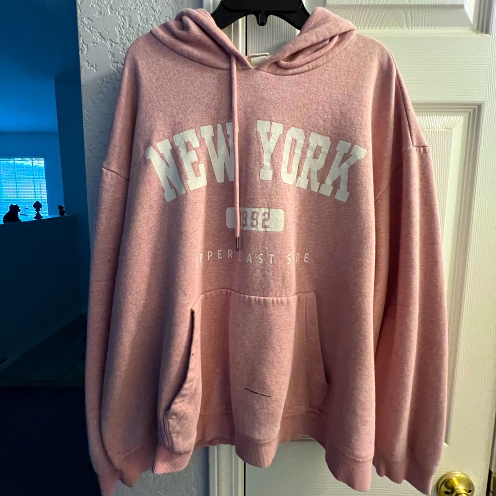 H&M Pink New York Hoodie